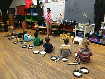 children playing musical instruments 